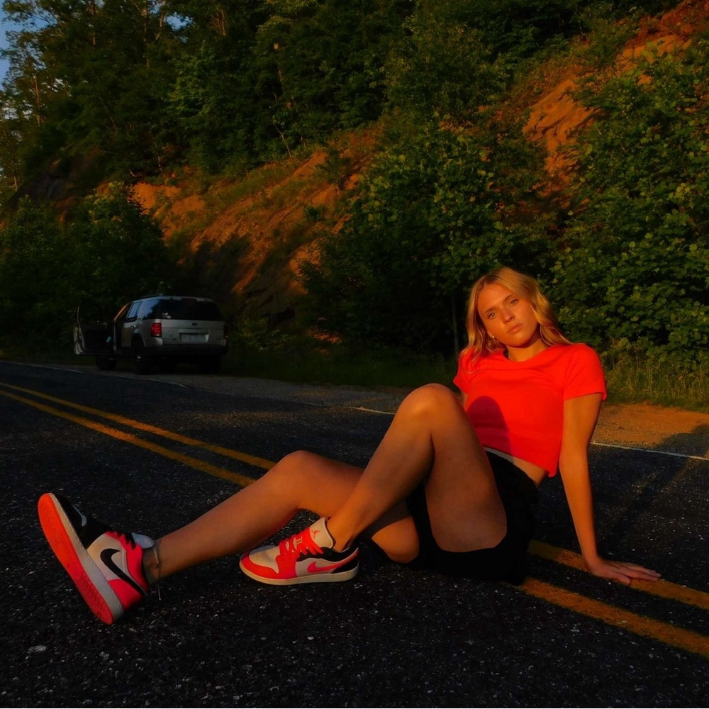Nike Red and Black Sneakers